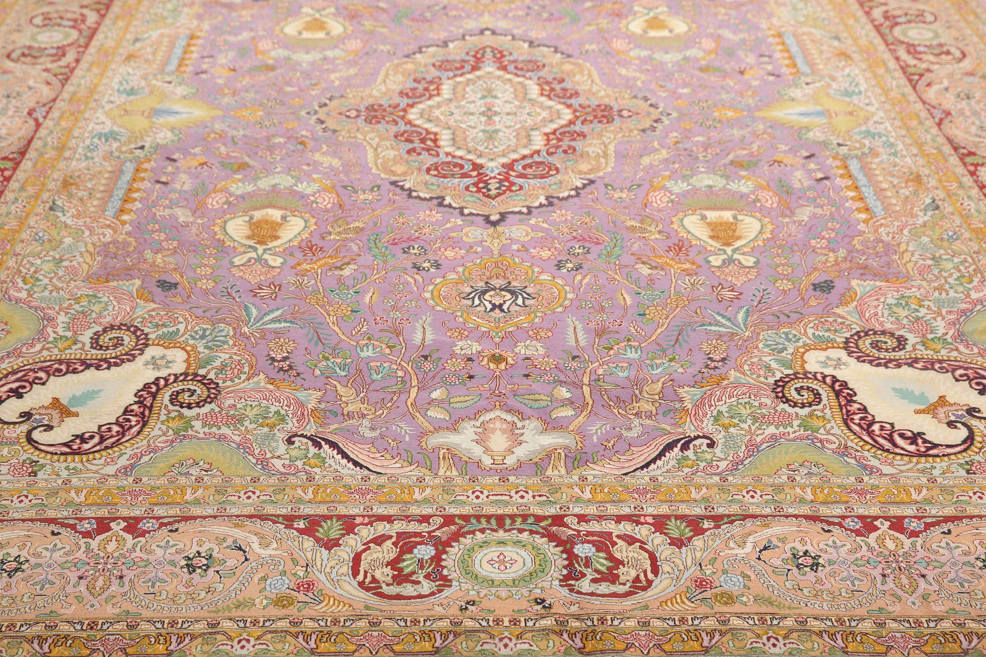 Iracheno Tappeti persiani Tabriz - Lana Purpel Design - 97236 in vendita