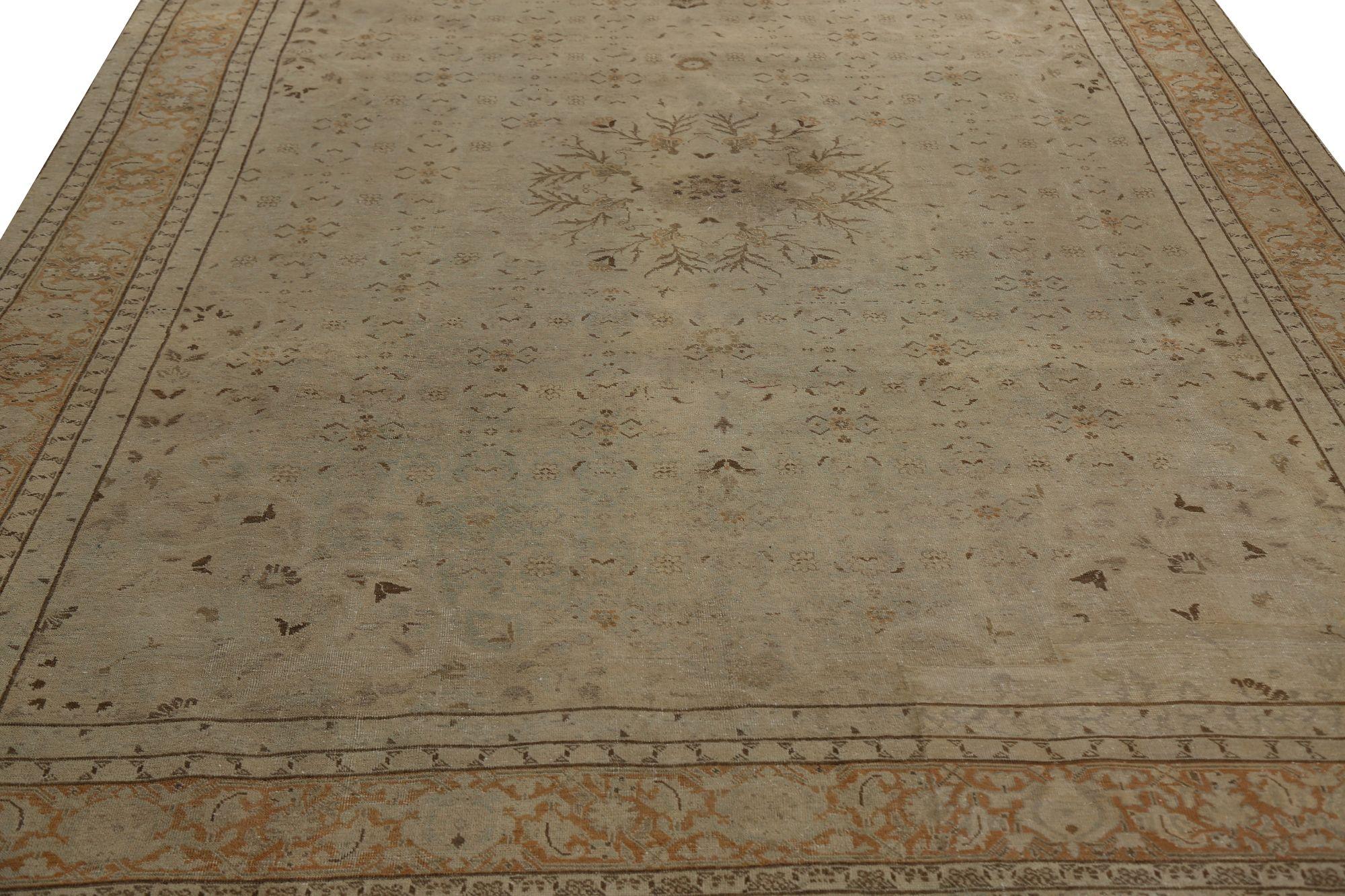 Iracheno Tappeti persiani Tabriz - Lana Taupe Design - 96871 in vendita