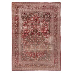 Antique Persian Tabriz Carpet, circa 1940s