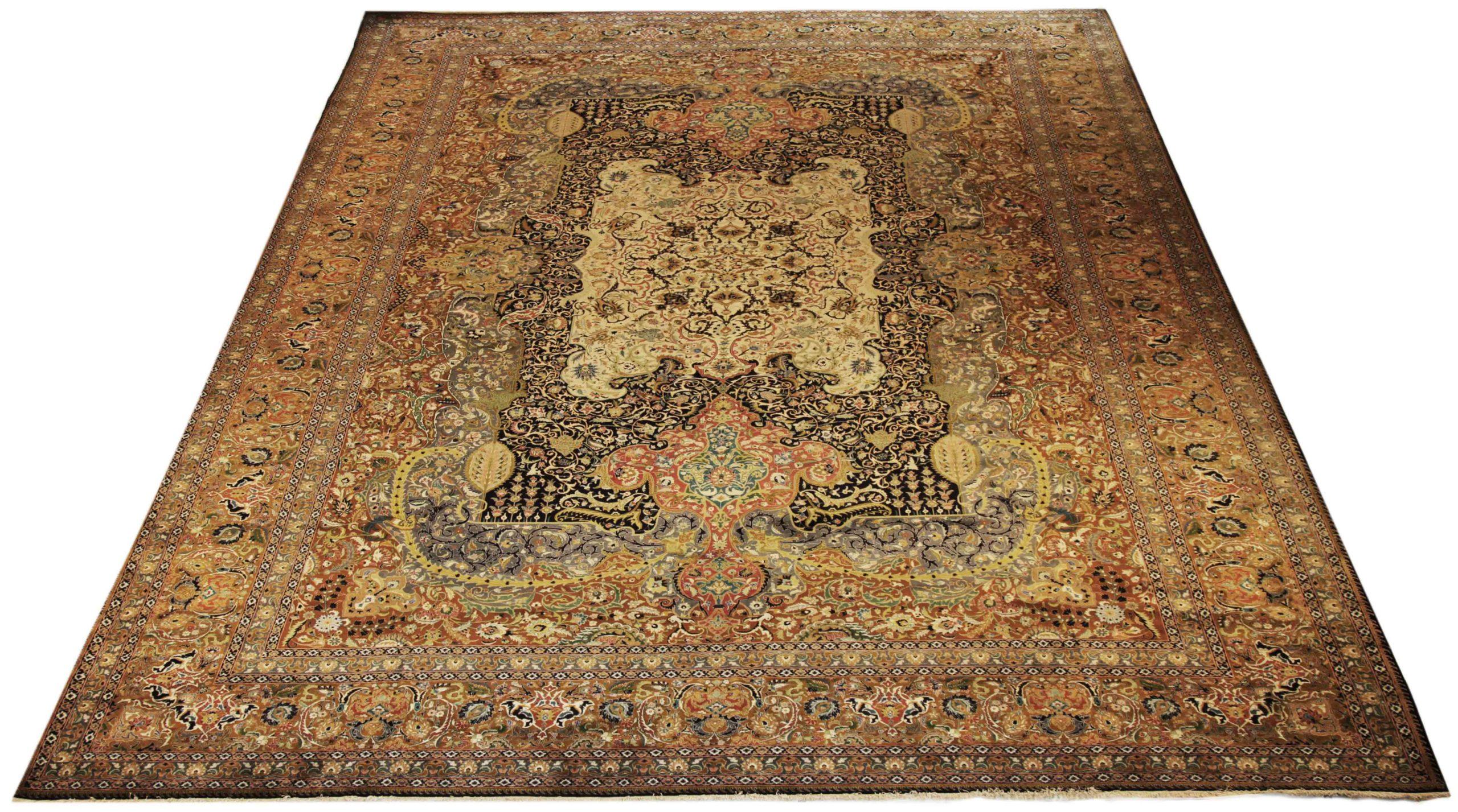 Discover the elegance of Persian Tabriz featuring beautiful craftsmanship in Circa 1880. Designed with meticulous attention to detail, this exclusive design is perfect for enhancing your space.