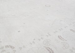 Tabriz Hand Knotted Patina Rug in Shades of Beige