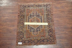 Persian Tabriz Heriz Area Rug, circa 1920