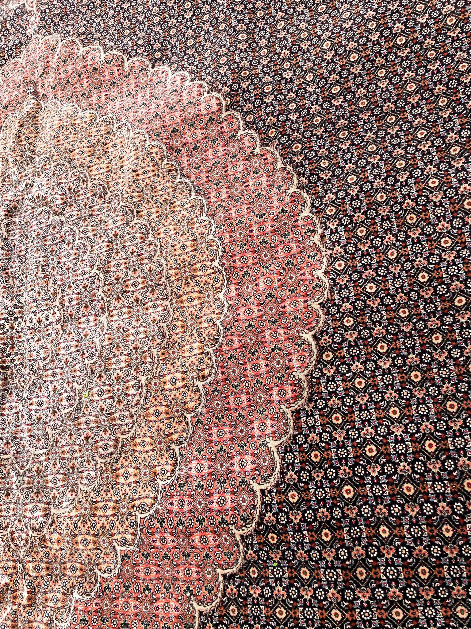 Persian Tabriz Mahi Carpet For Sale 9