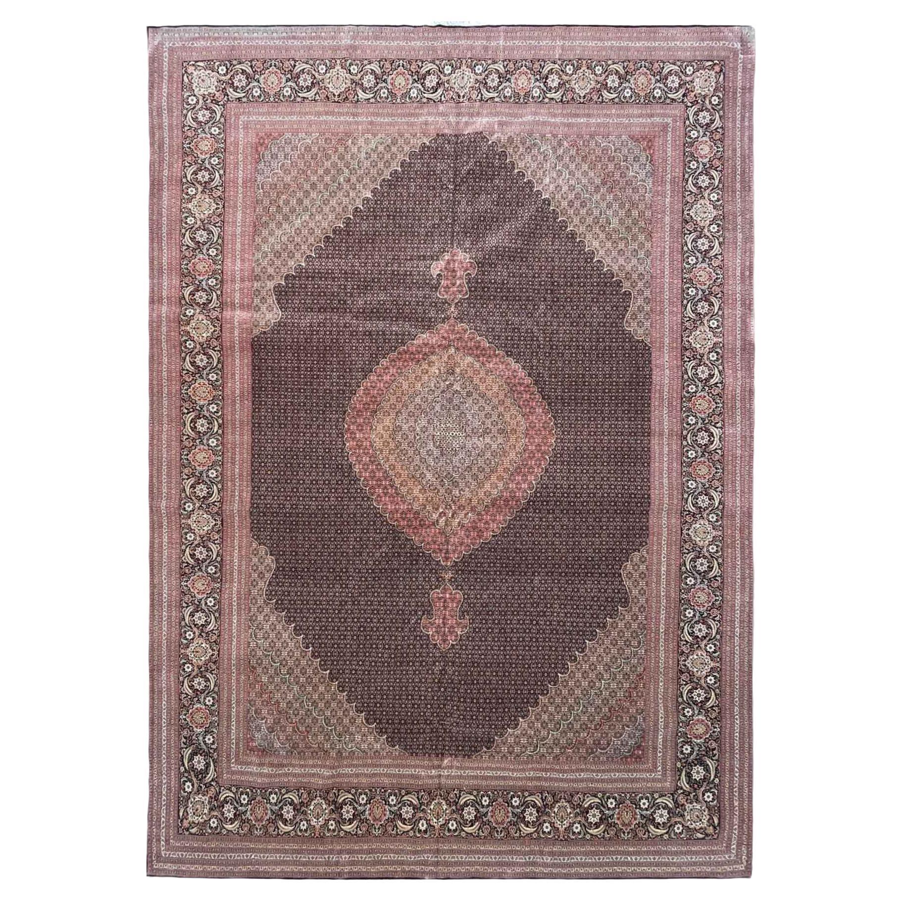 Persischer Mahi-Teppich aus Täbris