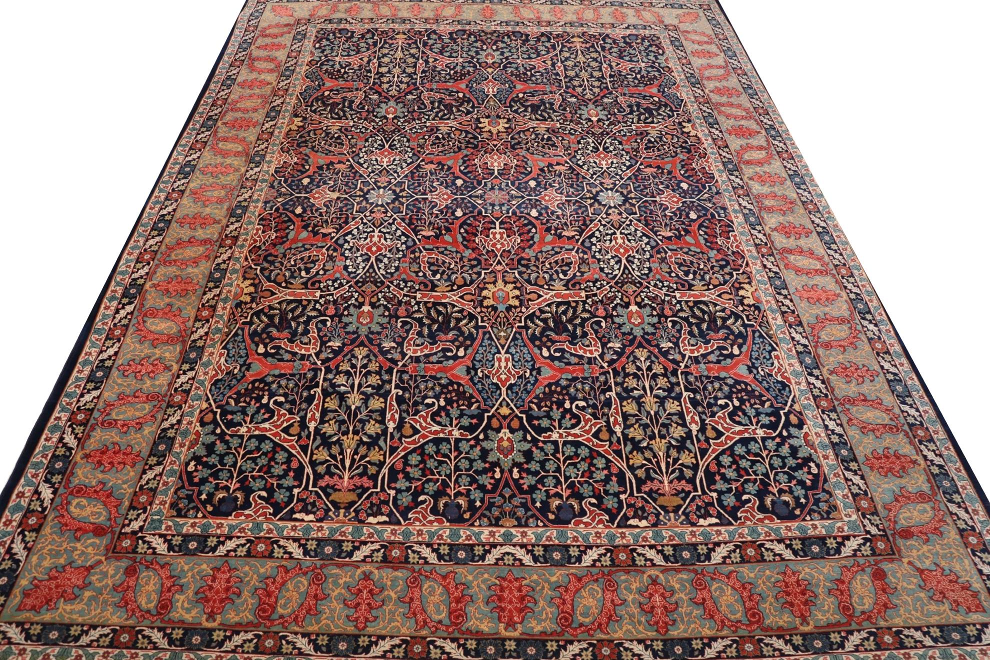 About this really beautiful Persian Rug I have to say it is a true testament to the rich artistic legacy and time-honored craftsmanship of Iran’s weaving traditions. This hand-knotted masterpiece is not merely a floor covering—it is a woven