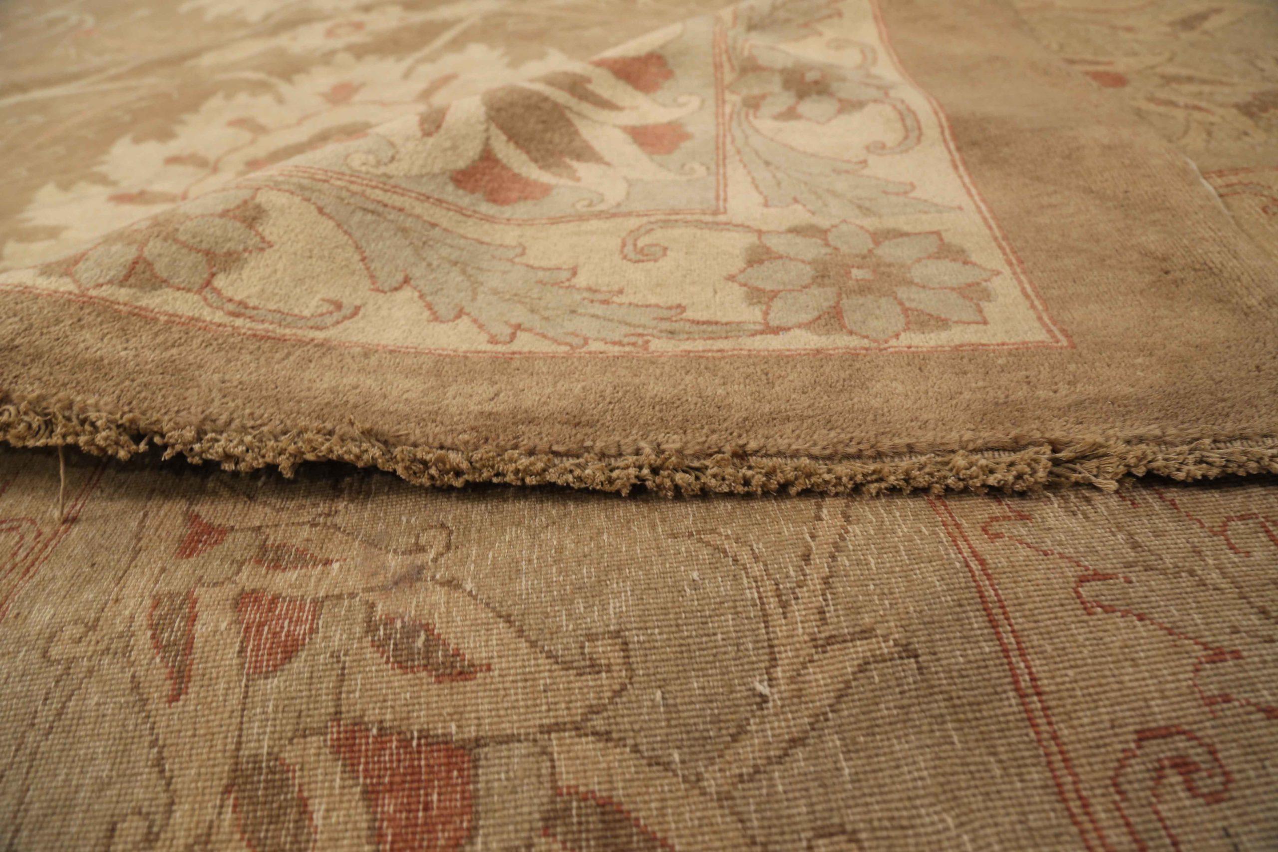 Tappeto Persiano Tabriz Over Size Circa 1990 - Lana Marrone Avorio Rosso 72443 In condizioni ottime in vendita a Dallas, TX