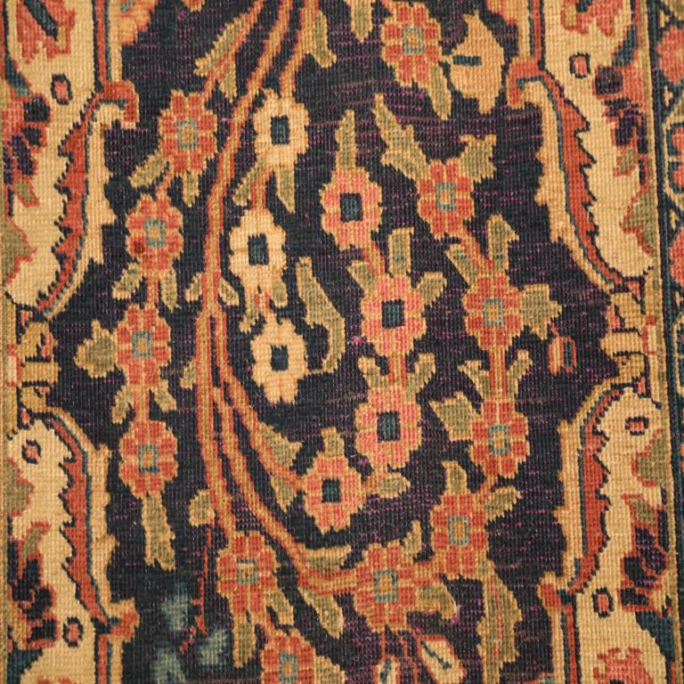 Persische Tabriz Over Size Teppich - Wolle Blau Elfenbein Marineblau Rot - 71079 (Irakisch) im Angebot