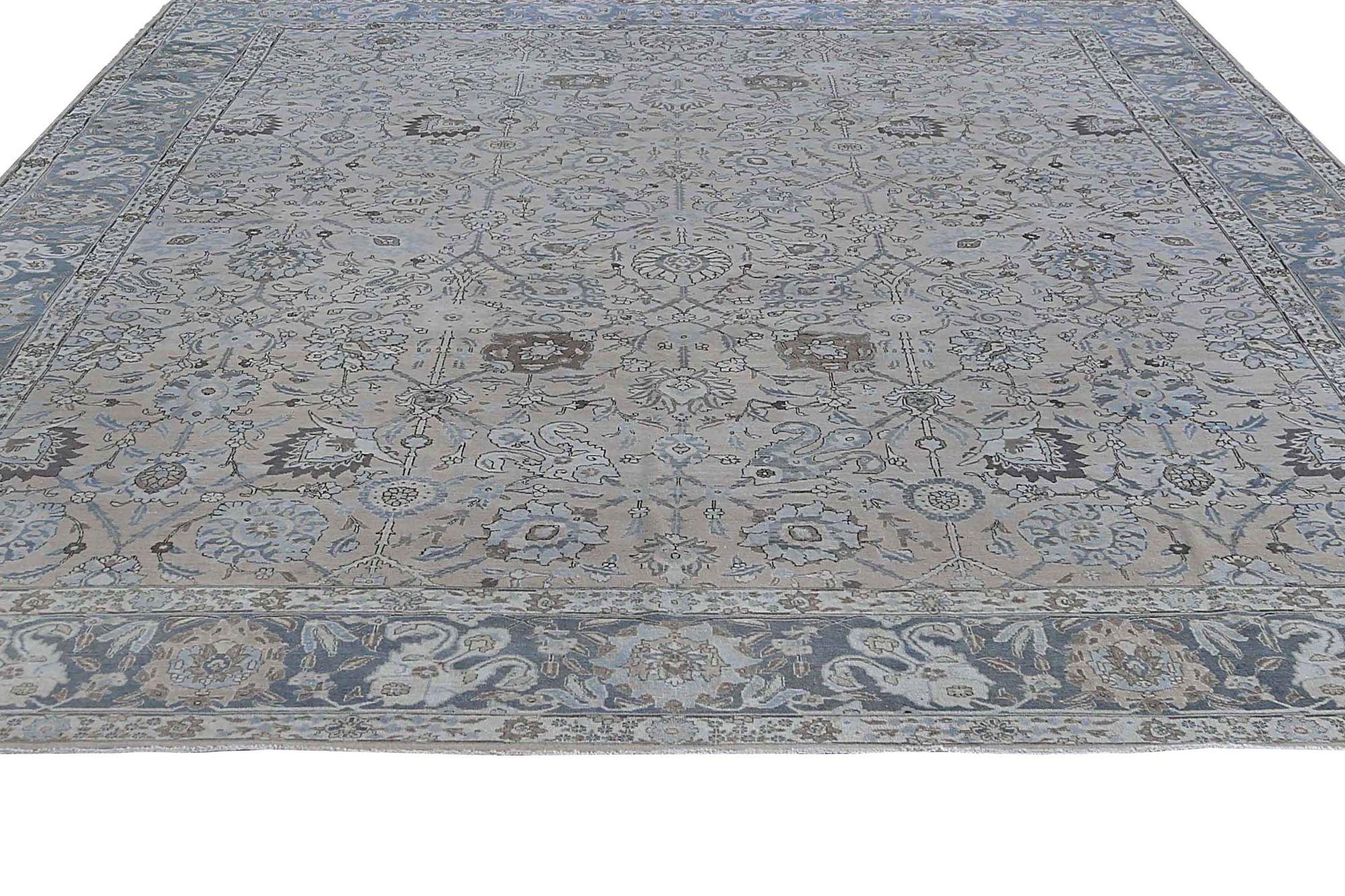 Persische Tabriz über Größe Teppich - Wolle Elfenbein Design - 96777 im Zustand „Hervorragend“ im Angebot in Dallas, TX