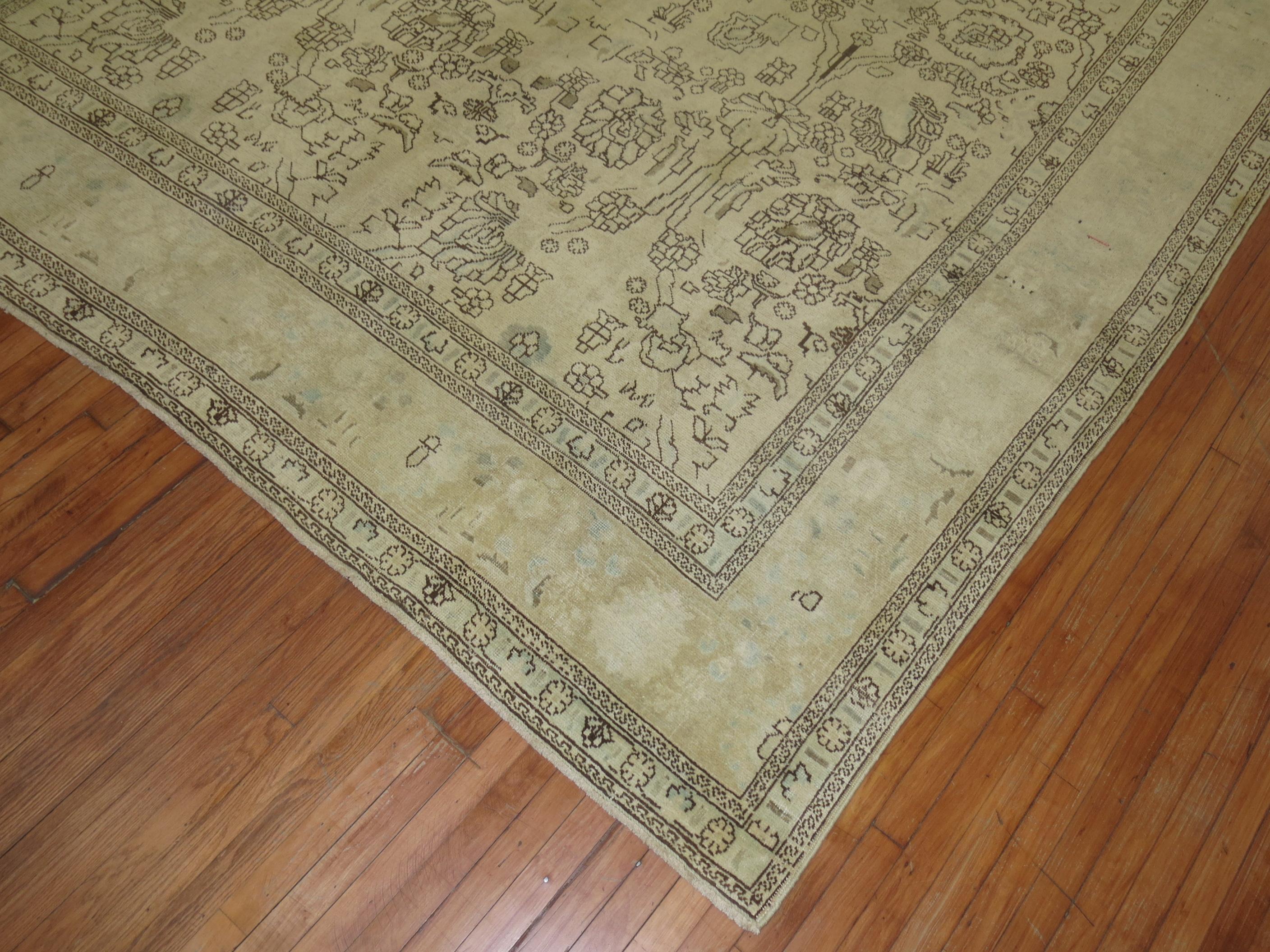 Tappeto Zabihi Collection Persian Tabriz Dimensione Camera in vendita 3