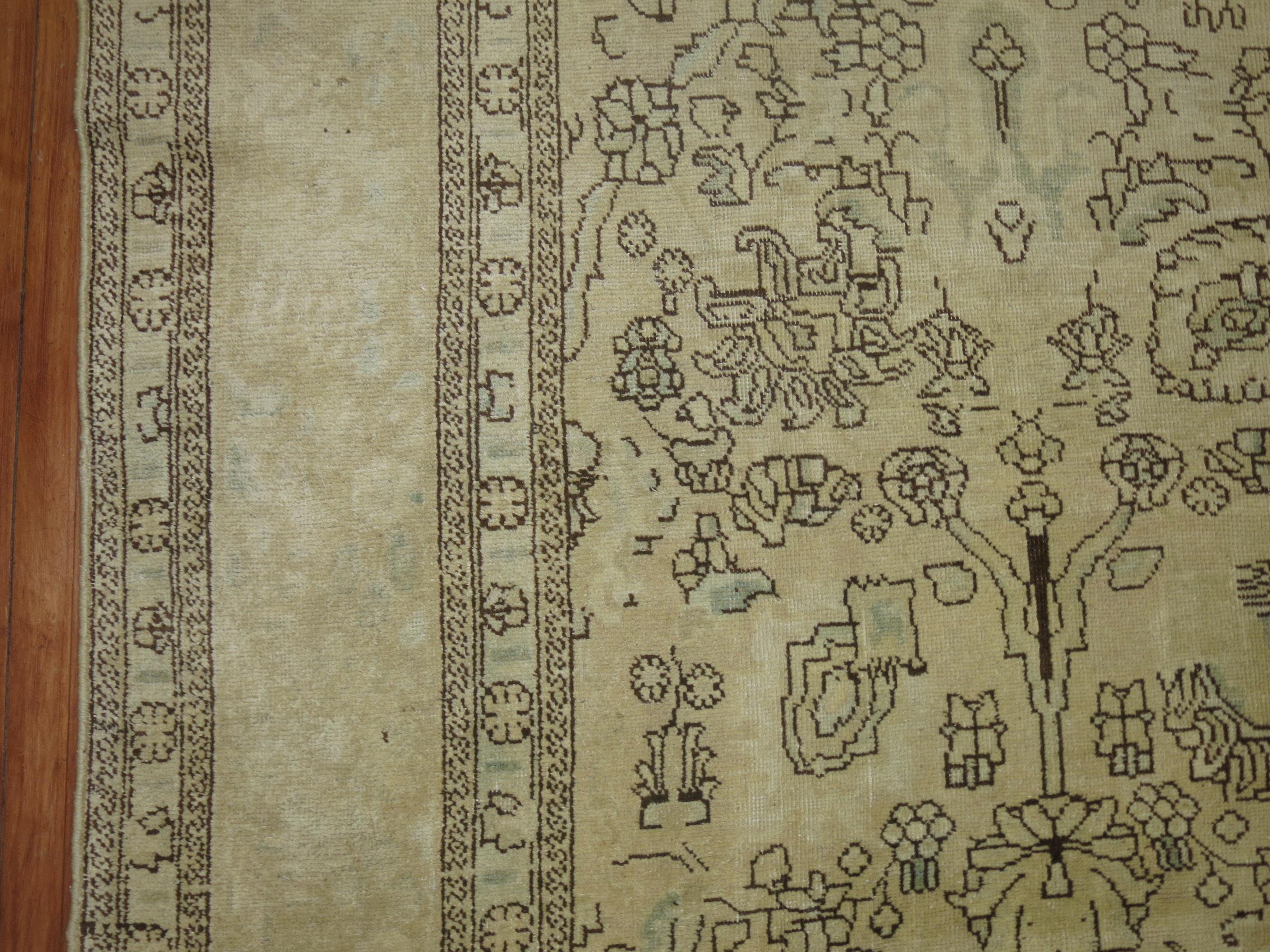 Zabihi Collection Persisch Tabriz Teppich in Raumgröße (Handgeknüpft) im Angebot