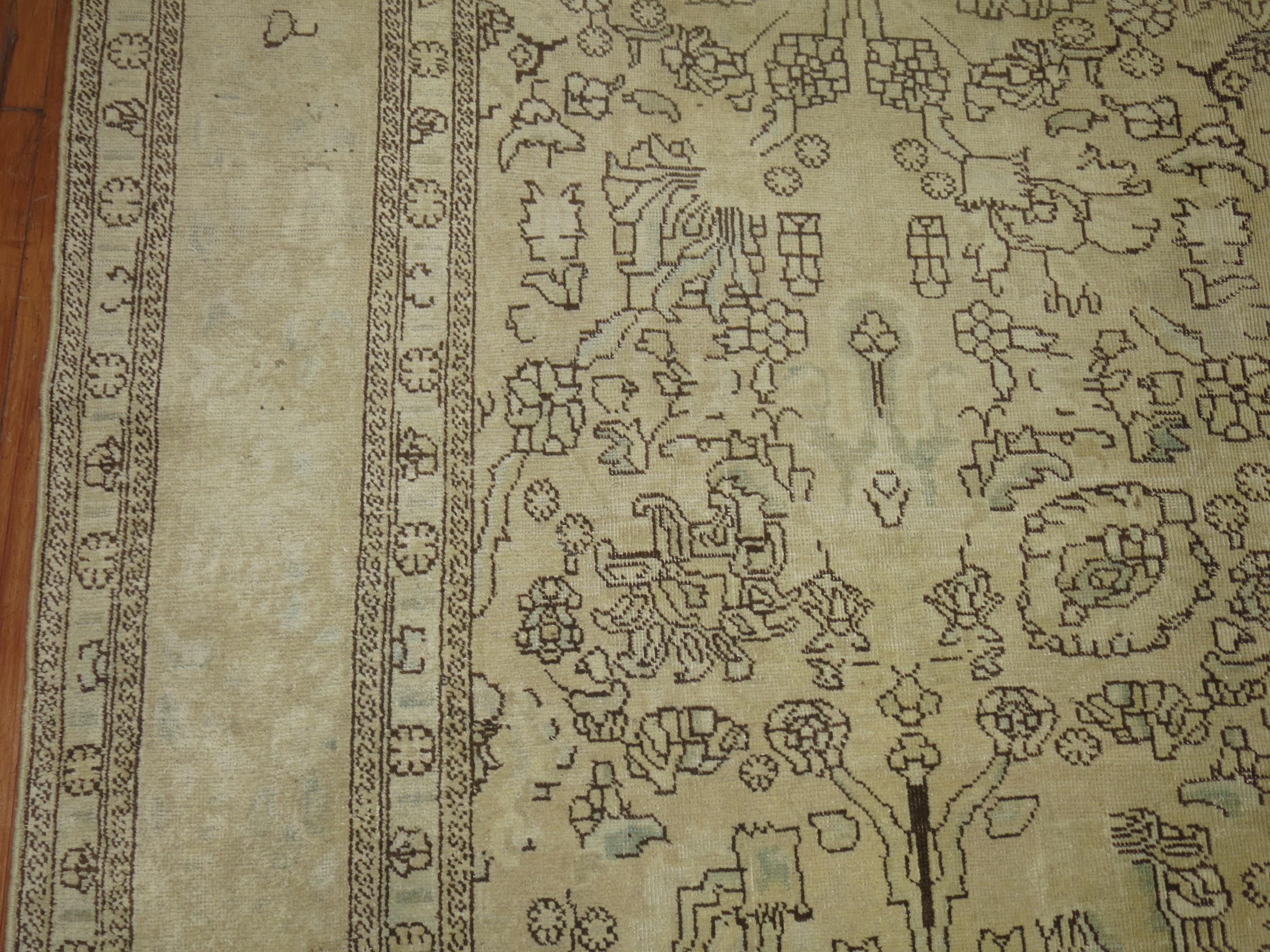 Zabihi Collection Persisch Tabriz Teppich in Raumgröße (20. Jahrhundert) im Angebot