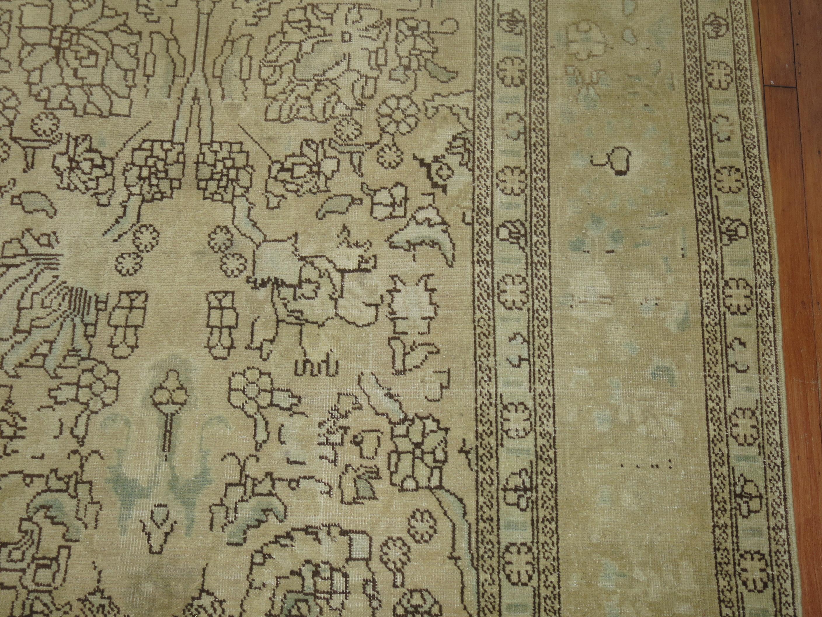 Lana Tappeto Zabihi Collection Persian Tabriz Dimensione Camera in vendita