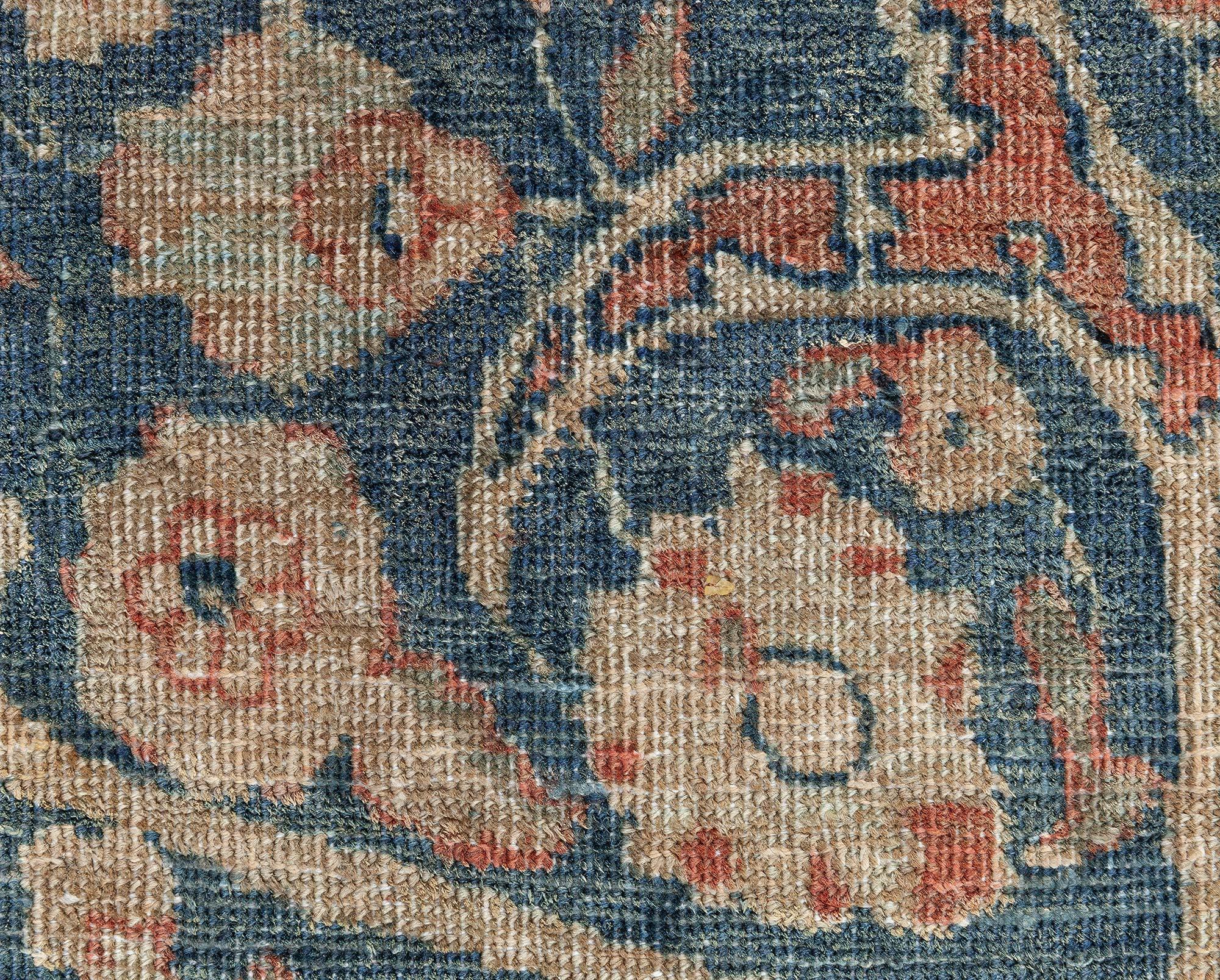 Persischer Täbris-Teppich Doris Leslie Blau (Wolle) im Angebot