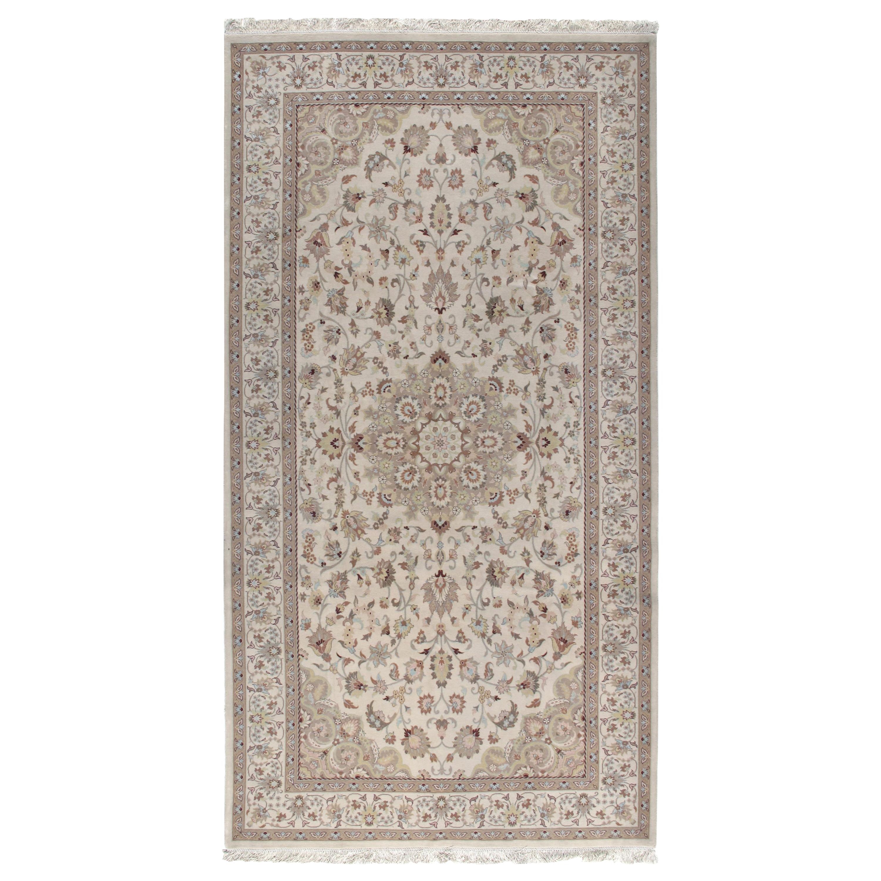 Persischer Täbris-Teppich aus Wolle und Seide