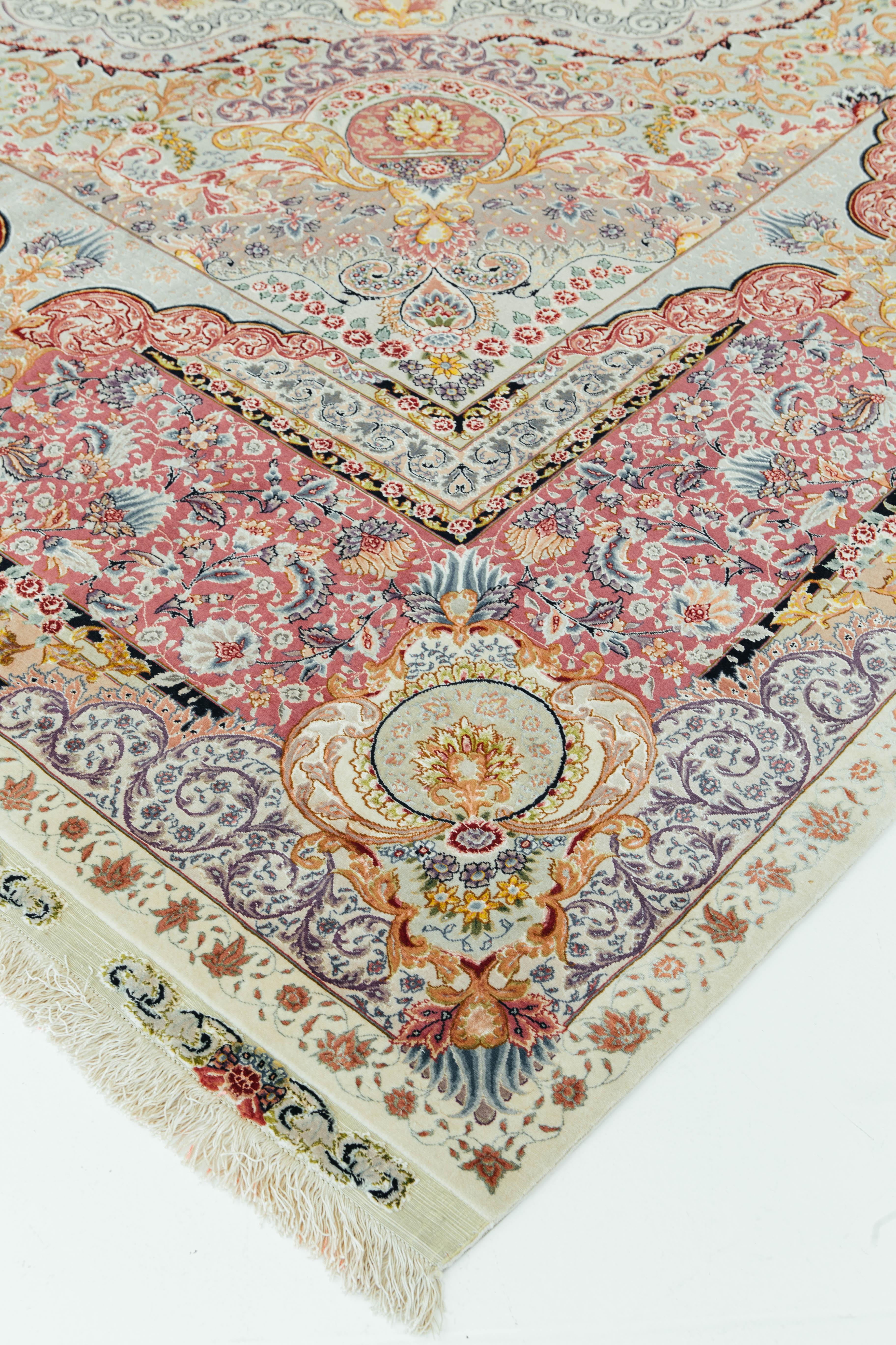 Persischer Täbris-Teppich, signiert von Jalilnia im Angebot 9
