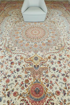 Persian Tabriz Rug Signed by Jalilnia
