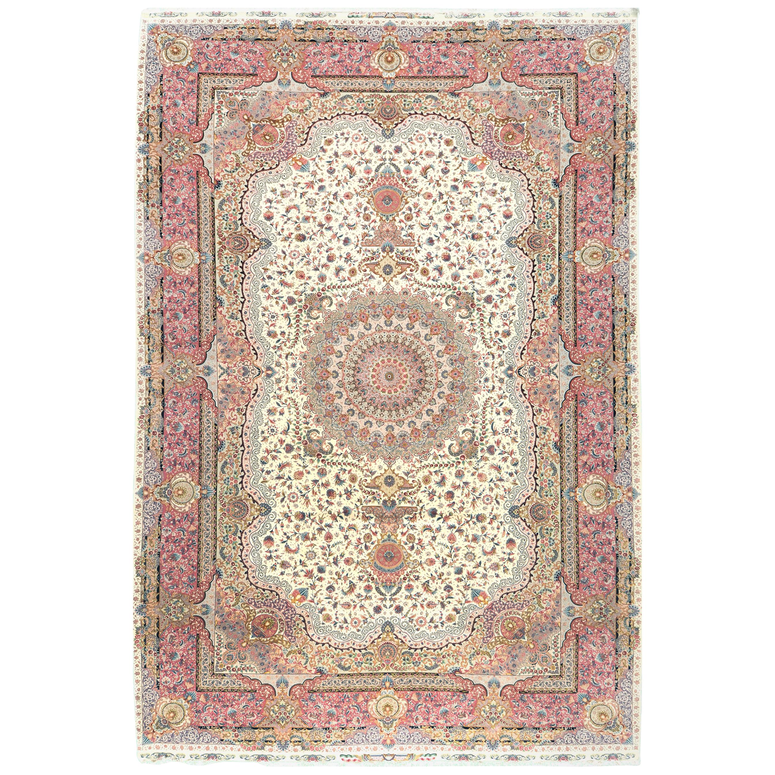 Tappeto persiano Tabriz firmato da Jalilnia
