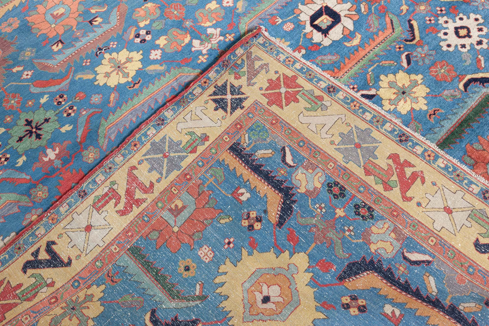 Persian Tabriz Rug With a Cintamani insignia in one corner For Sale 3