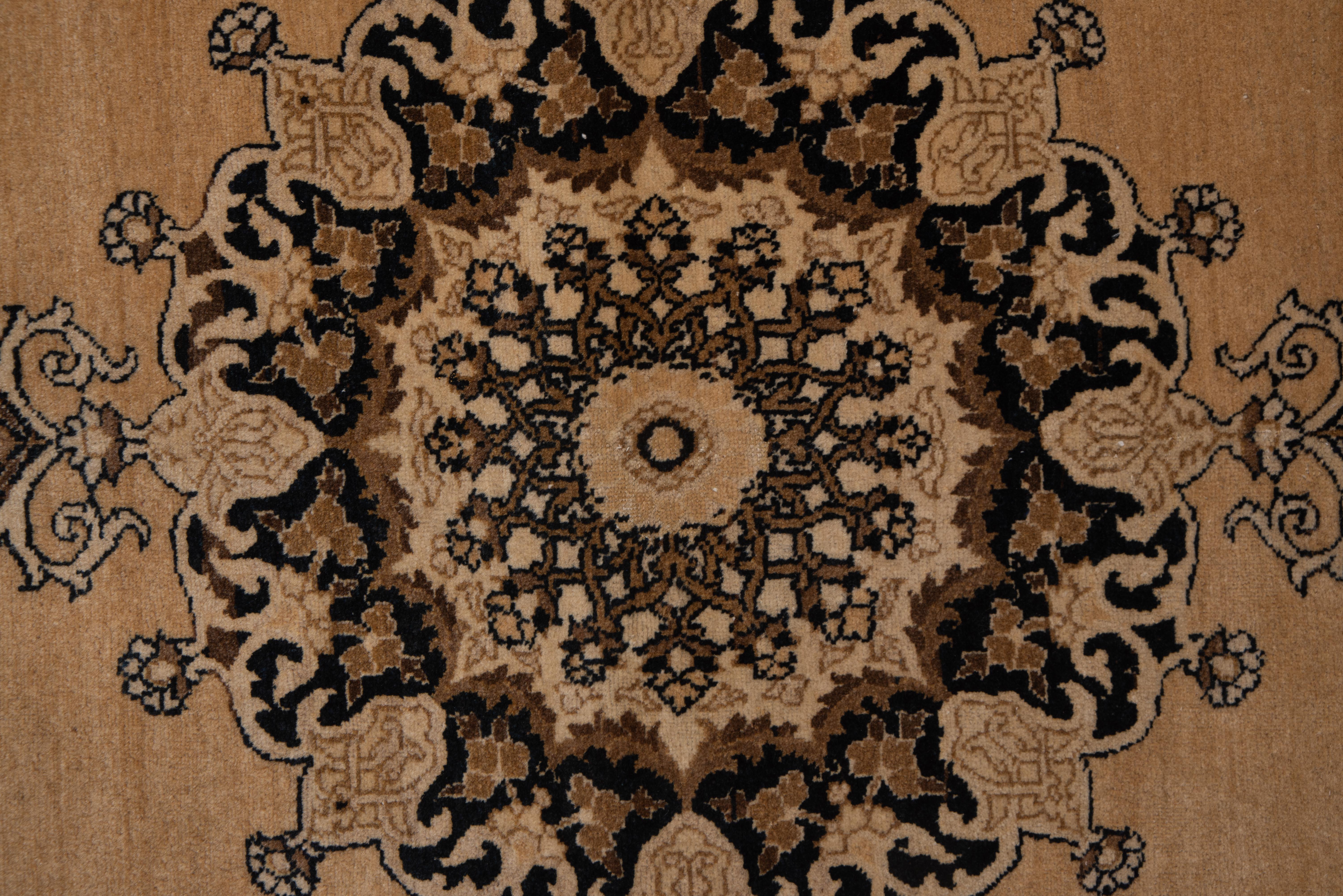 Wool Persian Tabriz Rug with Floral Star Central Medallion For Sale