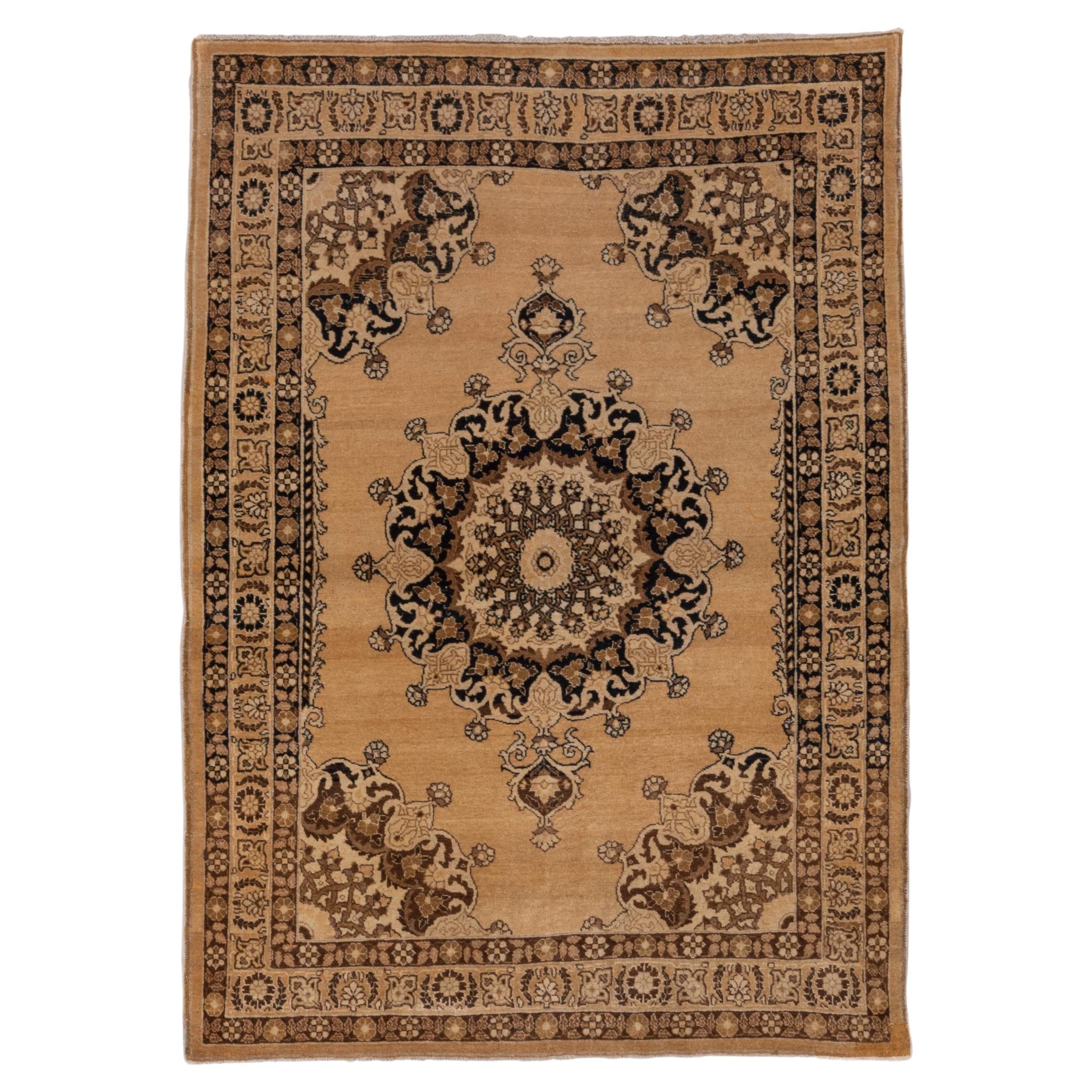 Persian Tabriz Rug with Floral Star Central Medallion