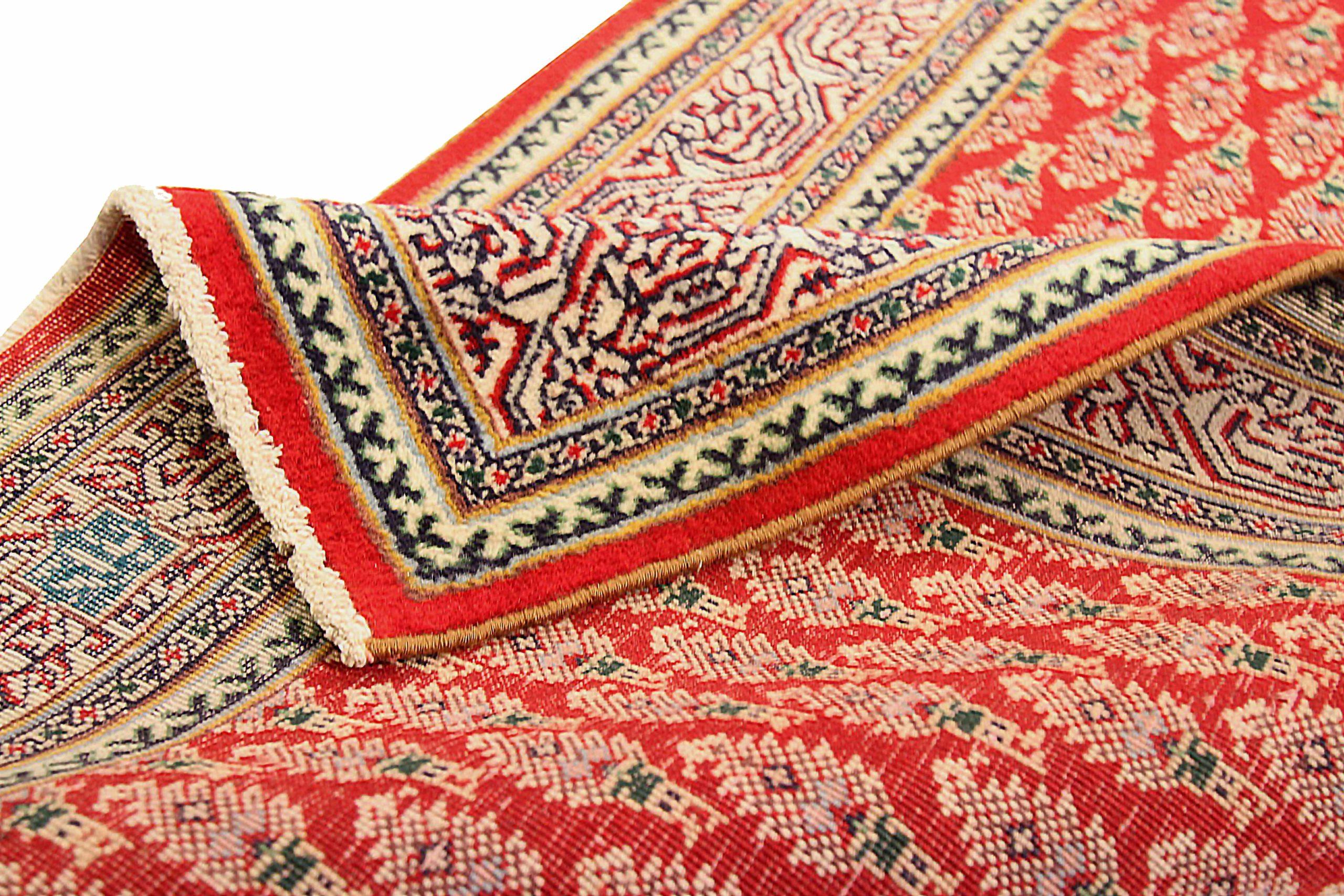 Persische Tabriz Läufer Teppich CIRCA 1910 - Wolle braun Elfenbein rot 73548 im Zustand „Hervorragend“ im Angebot in Dallas, TX