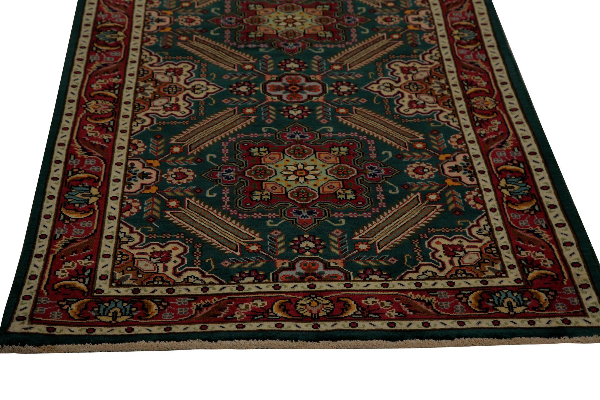 Persischer Täbris-Läufer - Wolle Schwarzes Design - 96978 (Irakisch) im Angebot