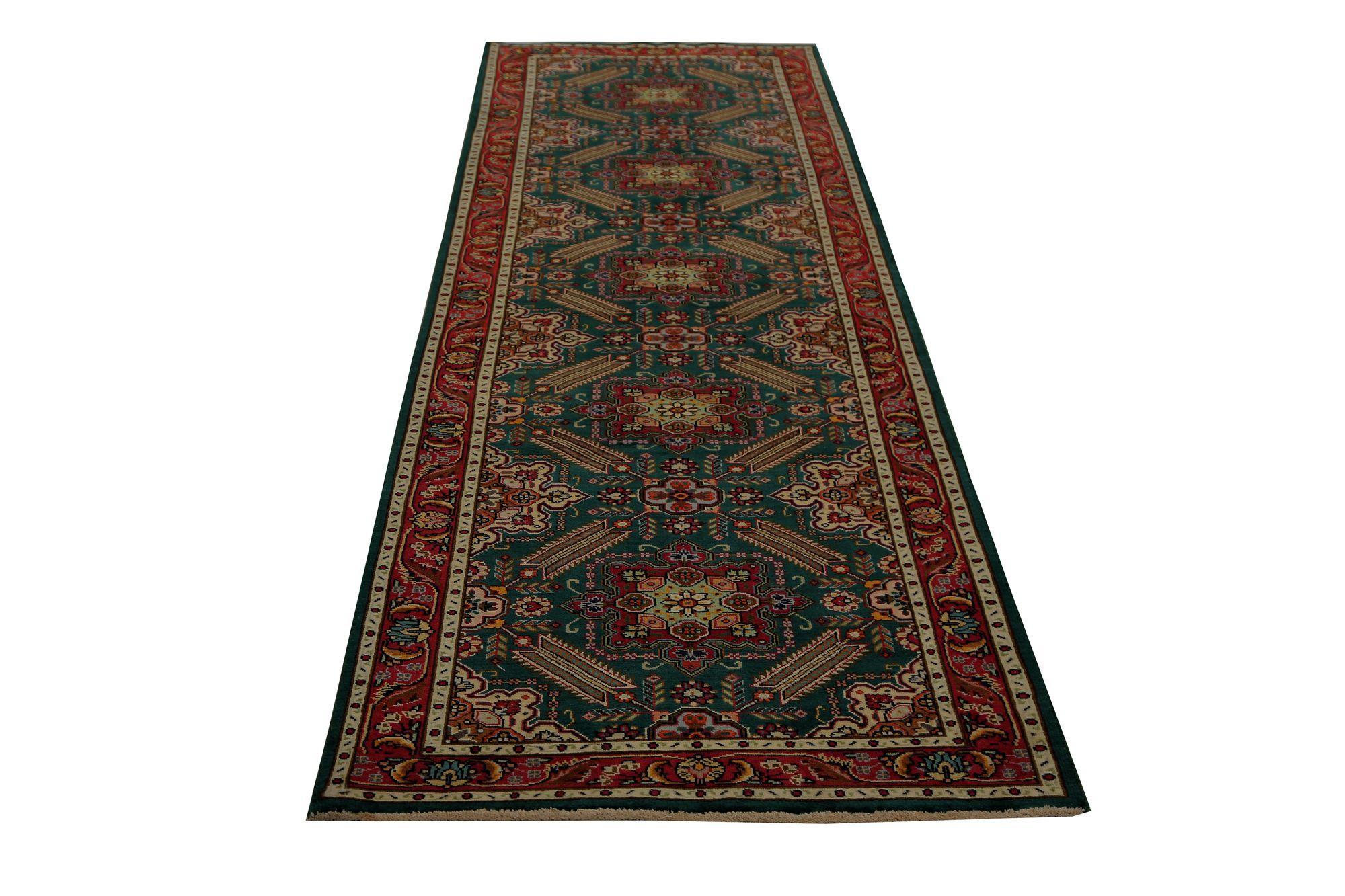 Persischer Täbris-Läufer - Wolle Schwarzes Design - 96978 im Zustand „Hervorragend“ im Angebot in Dallas, TX