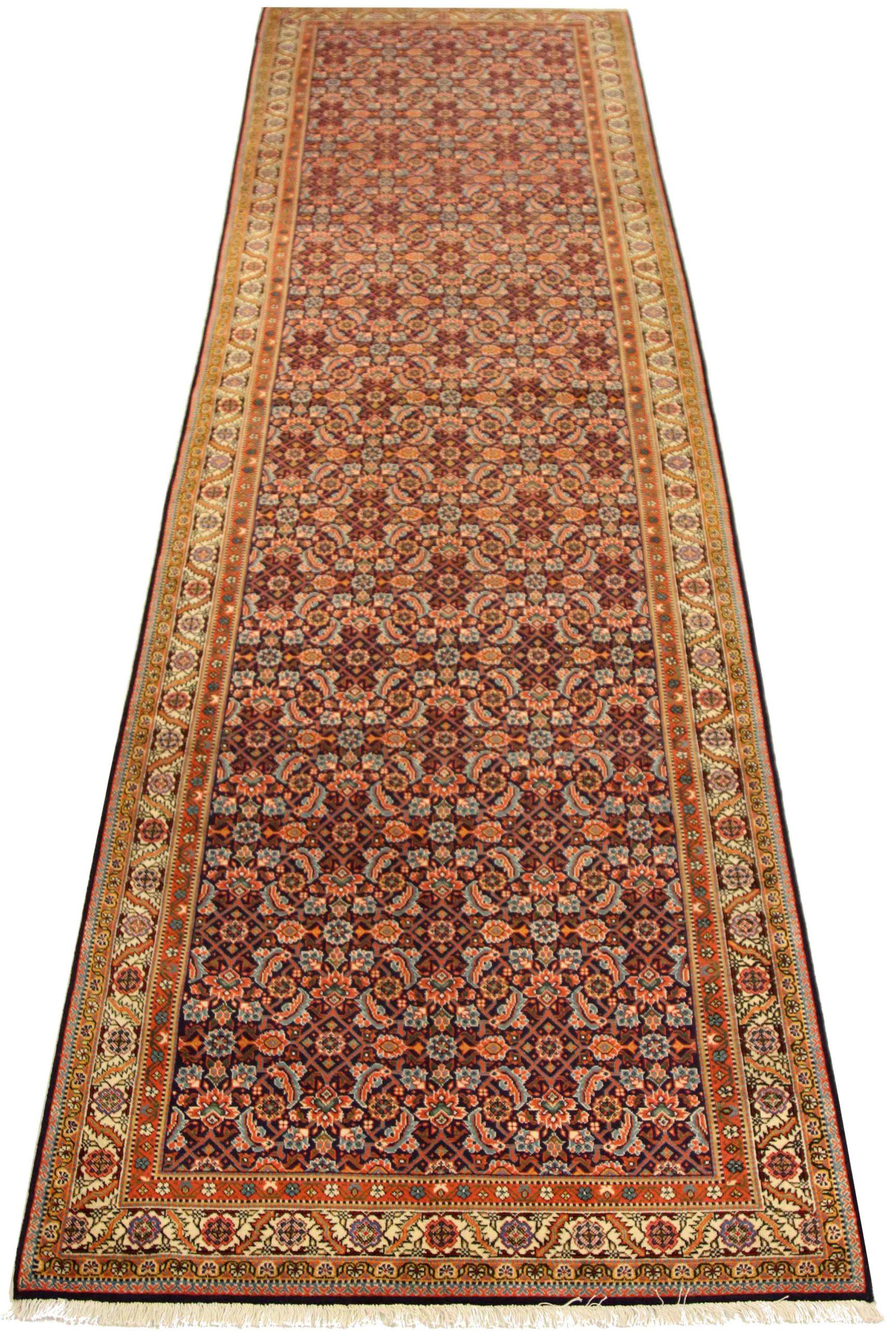 Discover the elegance of Persian Tabriz featuring Runner Rug in Circa 1910. Designed with Wool and BlueIvoryNavy BlueRed, this exclusive design is perfect for enhancing your space.