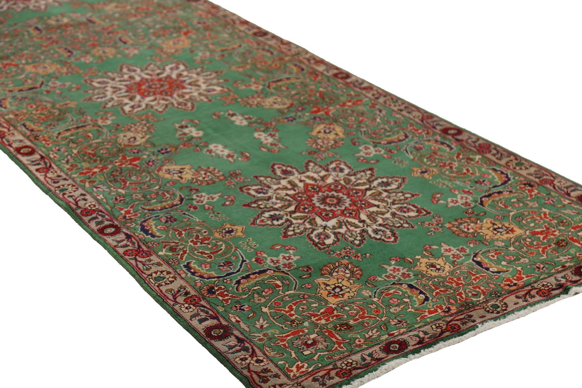 Iracheno Tappeto persiano Tabriz Runner - Greene & Greene Design - 96954 in vendita