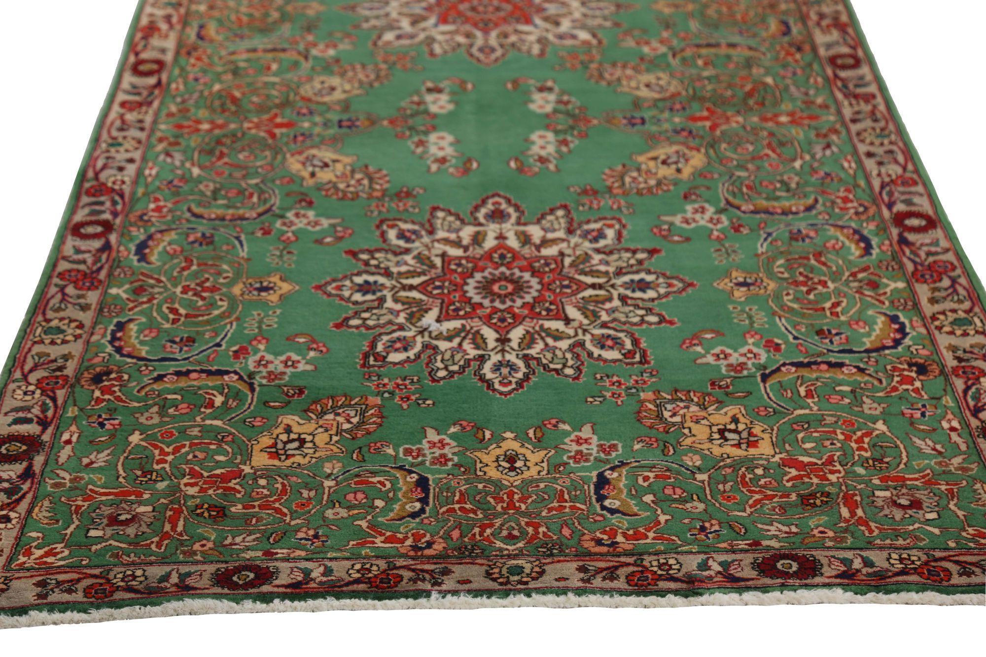 XX secolo Tappeto persiano Tabriz Runner - Greene & Greene Design - 96954 in vendita