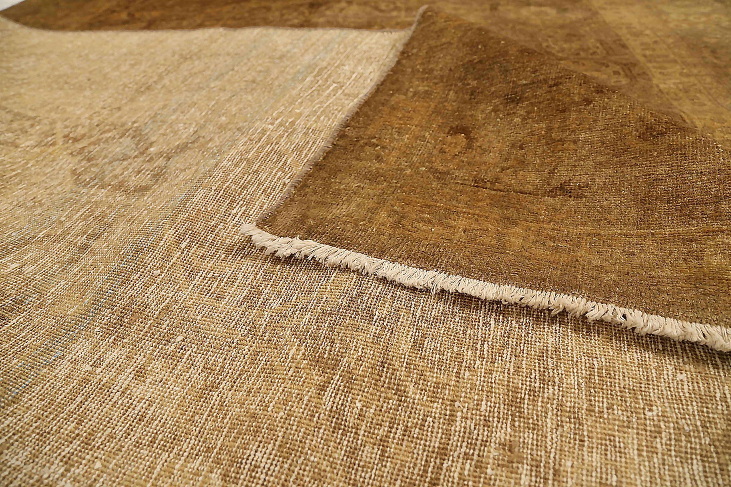Alfombra Persa Tabriz Pequeña - Lana Marrón Marfil 73246 en Excelente estado para la venta en Dallas, TX