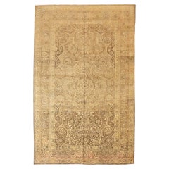 Alfombra Persa Tabriz Pequeña - Lana Marrón Marfil Topo 73247
