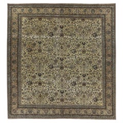 Tapis Persan Tabriz Circa 1910 - Laine Brown Design/One - 91575