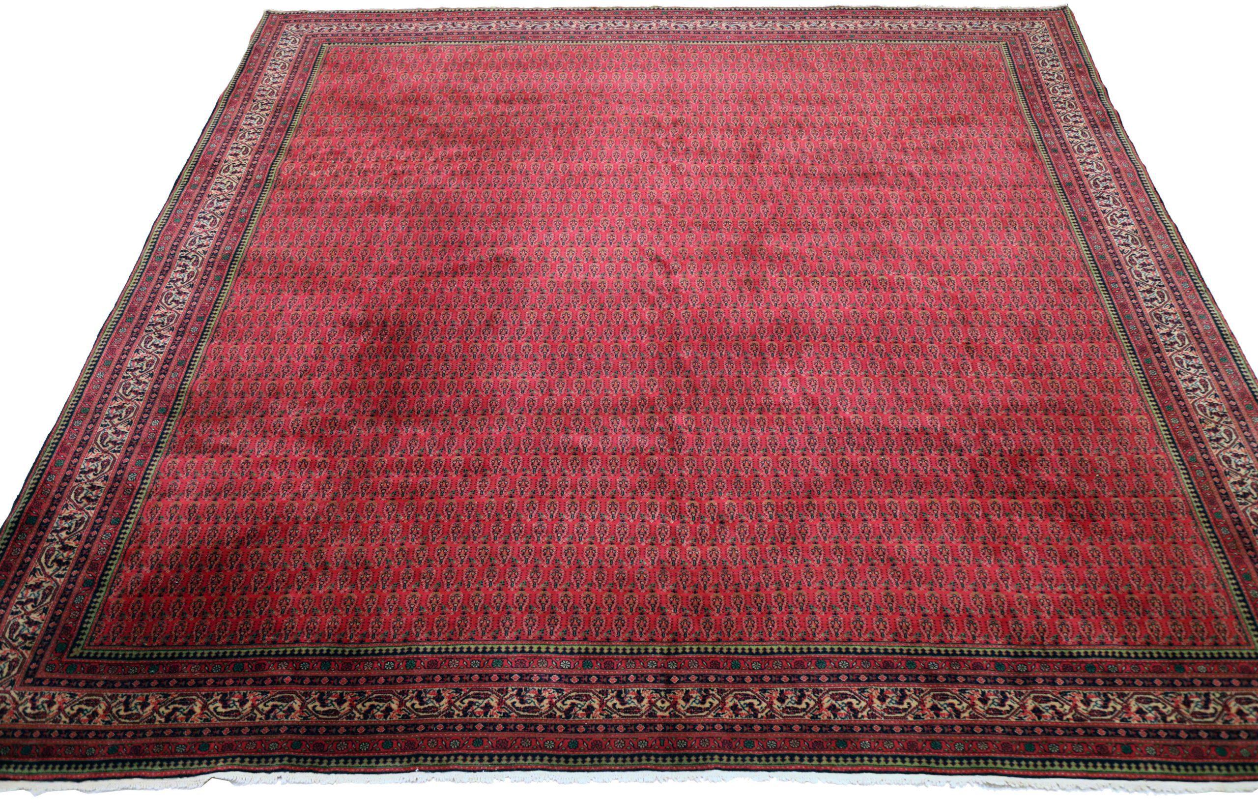 Discover the elegance of Persian Tabriz featuring Square Area Rugs in Circa 1910. Designed with Wool and Red, this exclusive design is perfect for enhancing your space.