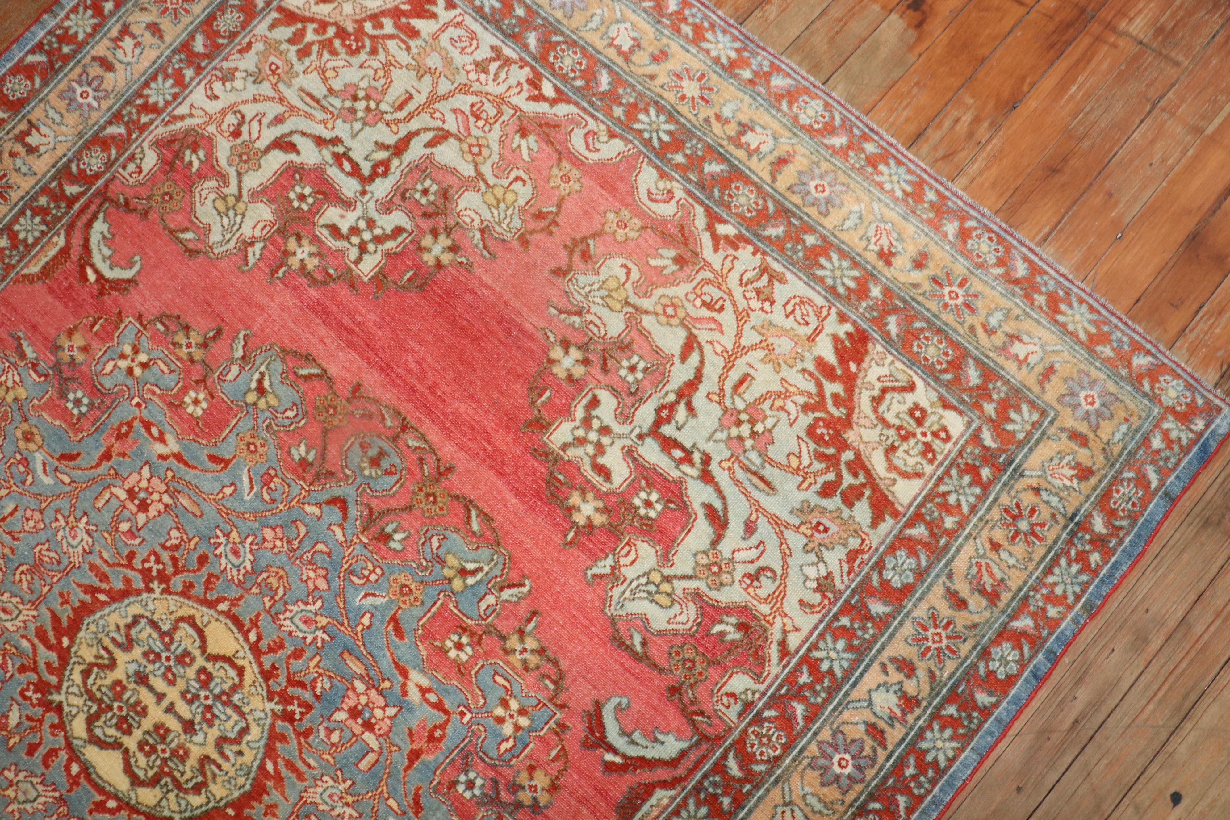 Hand-Knotted Persian Tafresh Rug For Sale