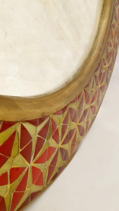 Persischer Tikira-Spiegel, handgefertigt in Indien von Stephanie Odegard