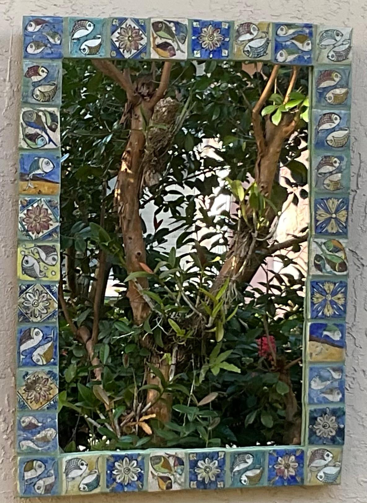 Specchio con piastrelle persiane in vendita 9