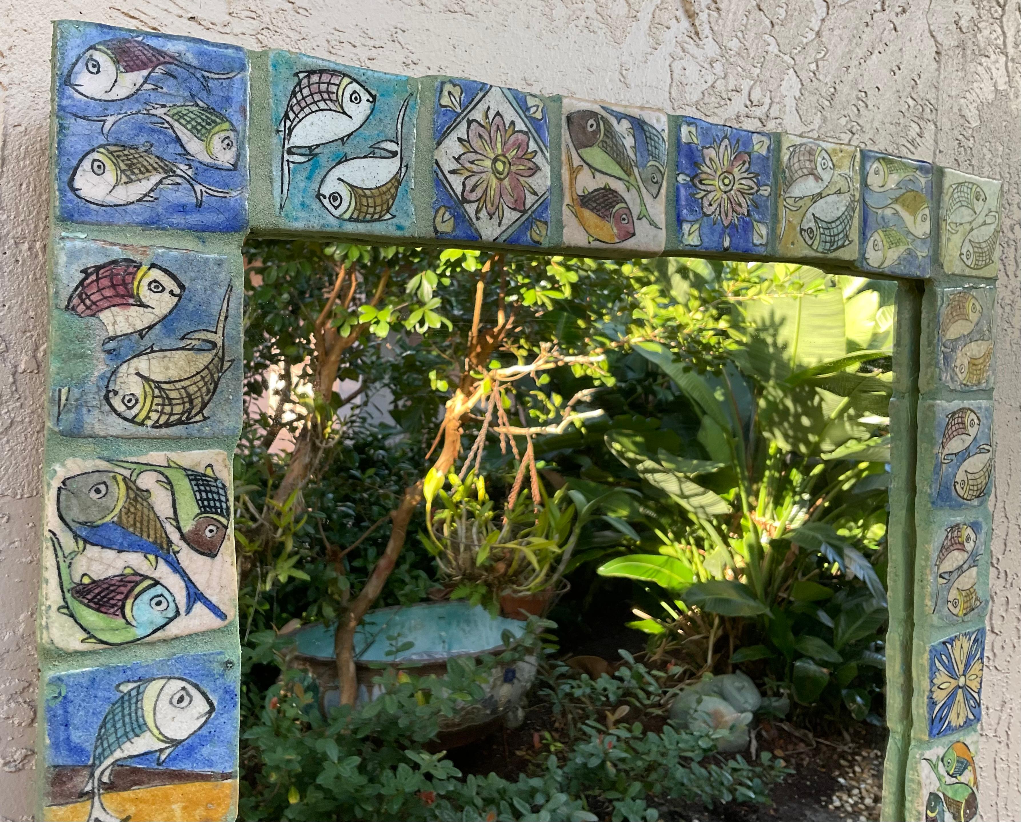 Ceramica Specchio con piastrelle persiane in vendita