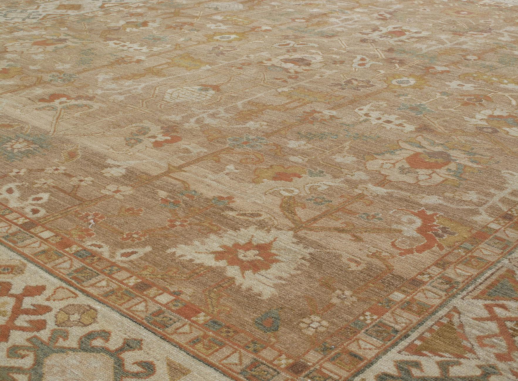 A Primitive rare Persian design made with the highest quality hand-carded, hand-spun wool and vegetable dyes, this rug resembles the antique original pieces crafted by the Kurdish weavers of northwestern part of Iran.
Custom sizes and colors