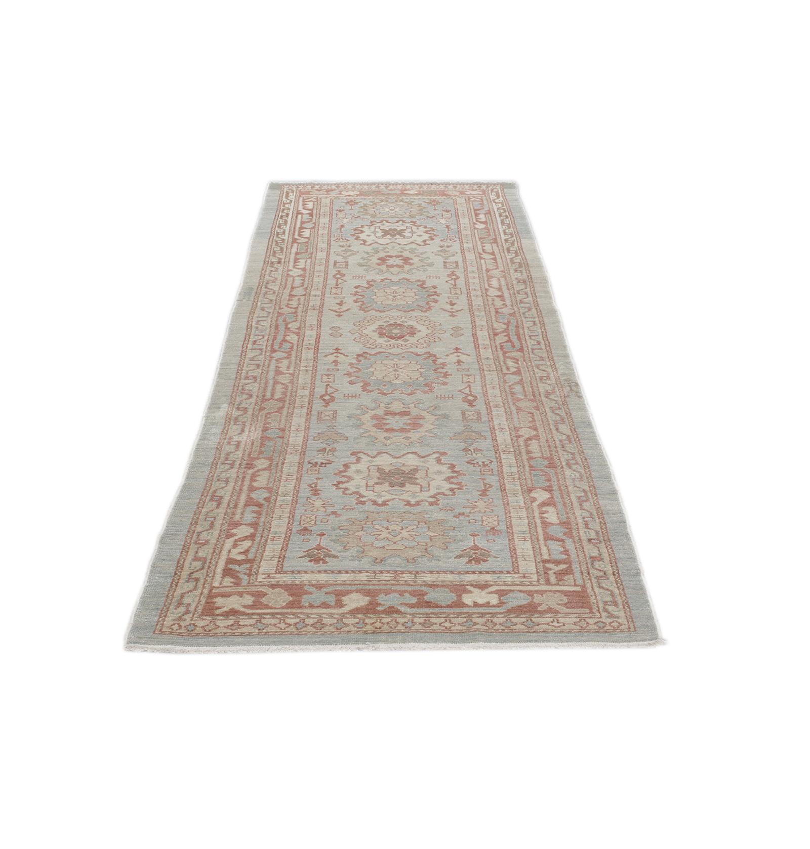 Made in Iran with the highest quality Persian hand-carded, hand-spun wool and vegetable dyes, this rug resembles the antique original pieces crafted by the Kurdish weavers of the north-western area. Custom sizes and colors available. Rug size