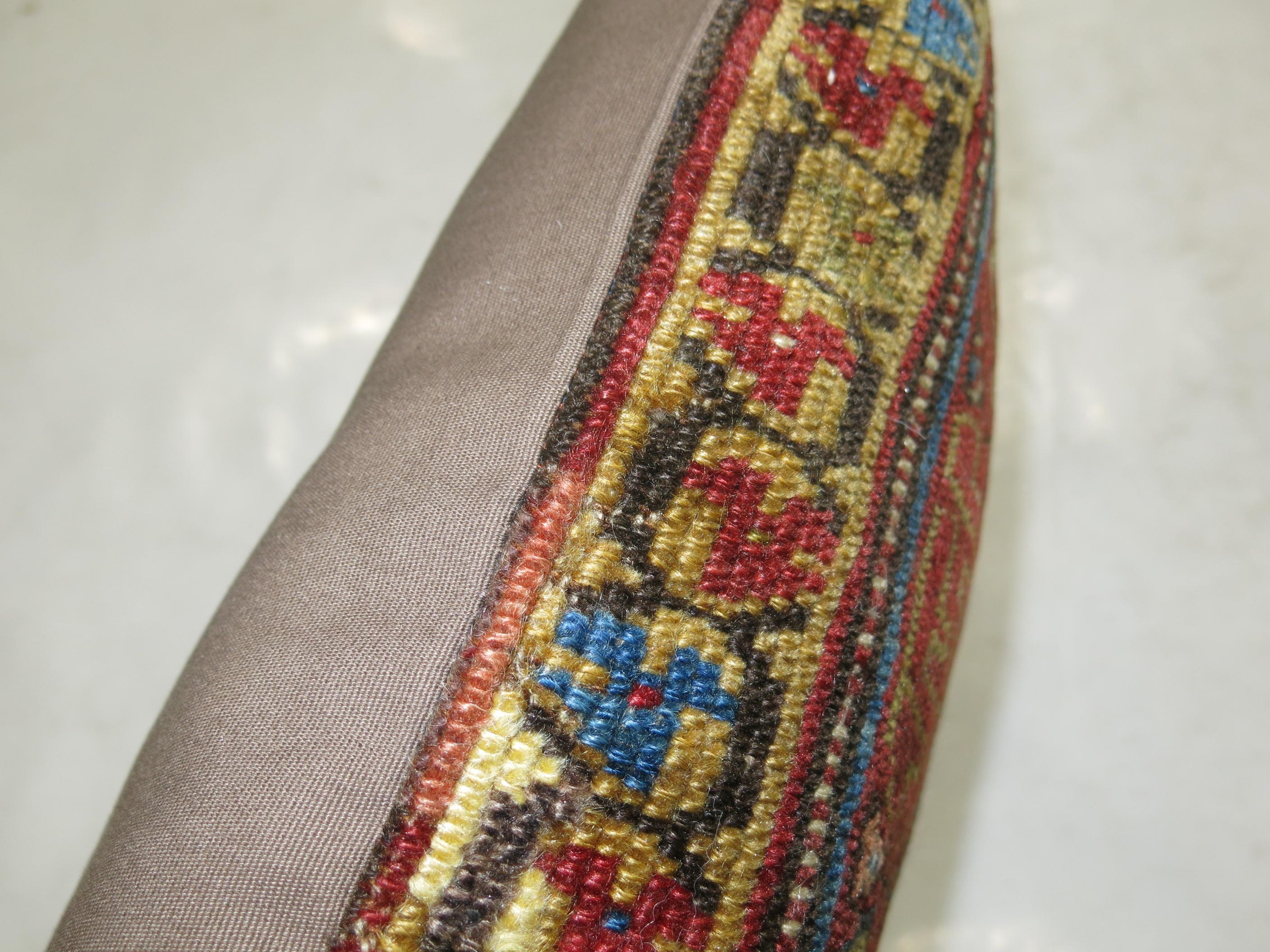 Persian Tribal Rug Pillow In Excellent Condition In New York, NY