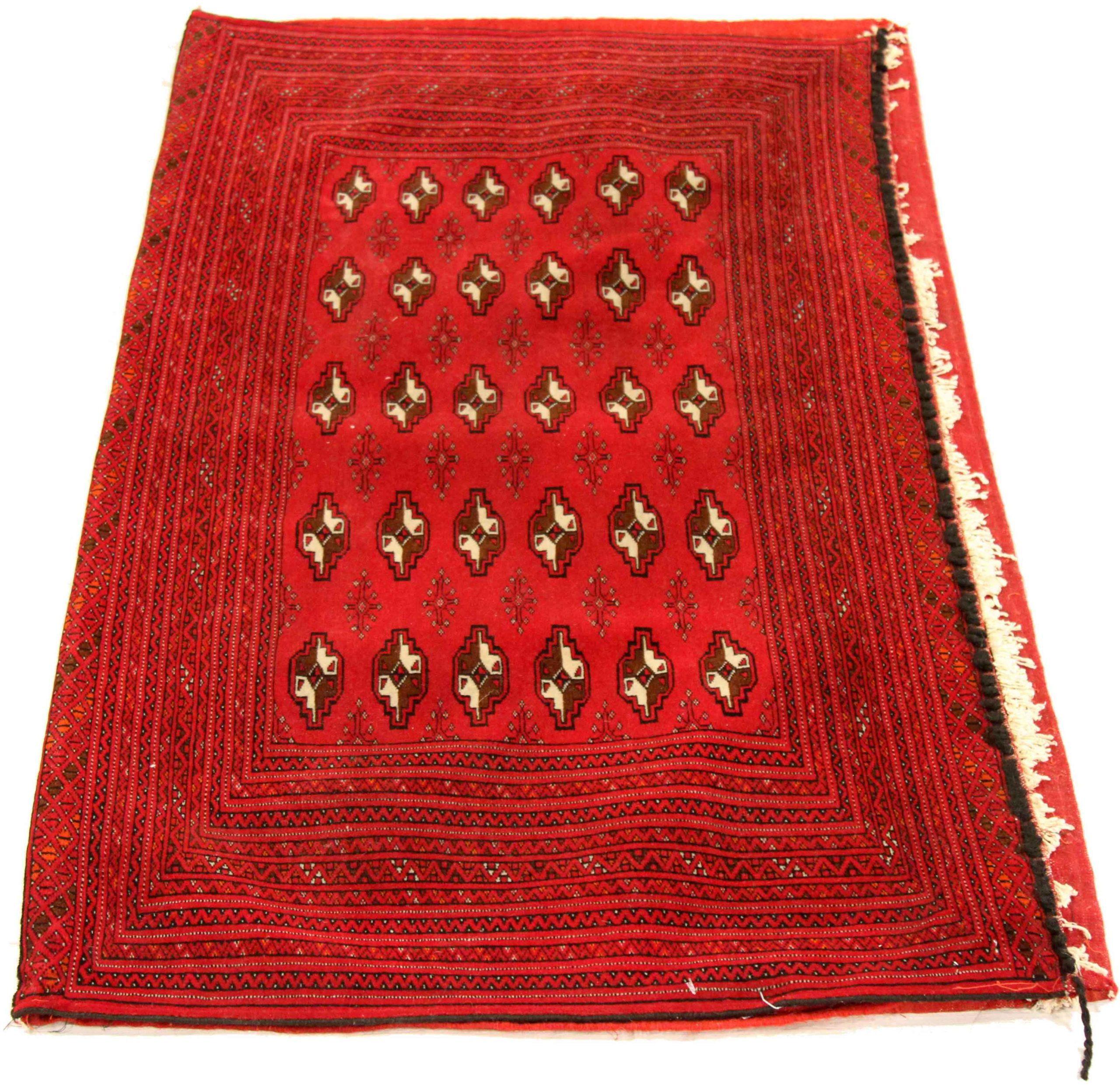 Discover the elegance of Persian Turkeman featuring Small Rug in Circa 1880. Designed with Wool and IvoryRed, this exclusive design is perfect for enhancing your space.