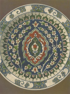 Persian-Turkish Ceramic Plate Design – Julius Lessing, Berlin 1890