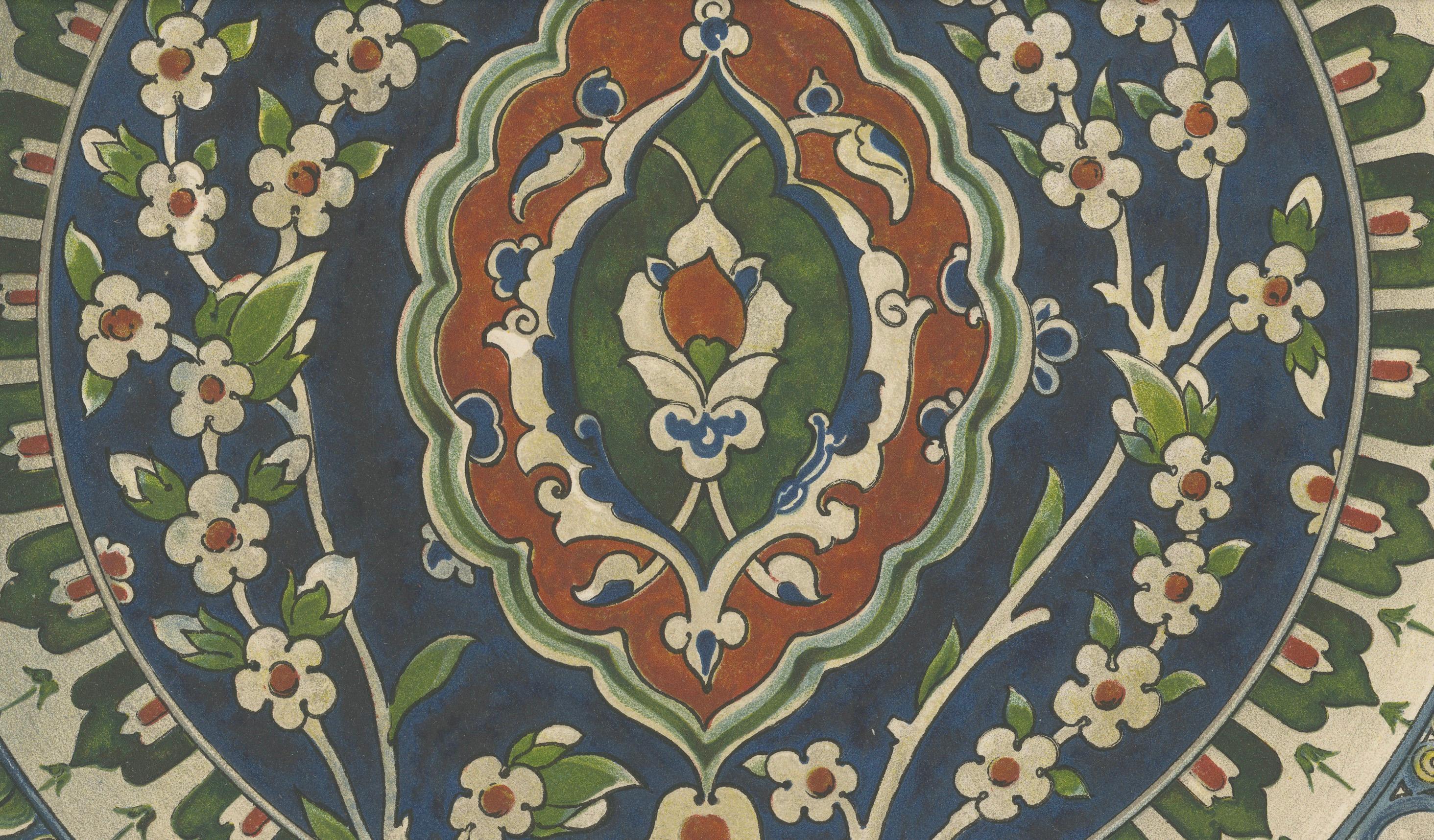 Persisch-türkisches Keramikteller-Design - Julius Lessing, Berlin 1890 (Deutsch) im Angebot