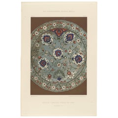 Persisch-türkischer Fayenceteller mit Nelkenmotiv - Julius Lessing, Berlin 1890