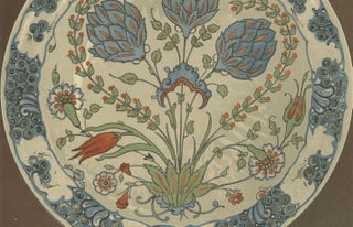 Persian-Turkish Faience Plate with Tulip and Artichoke Motif, J.Lessing, 1890, view 4
