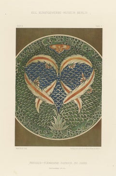 Persian-Turkish Faience Plate with Twin Fish Motif – Julius Lessing, Berlin 1890