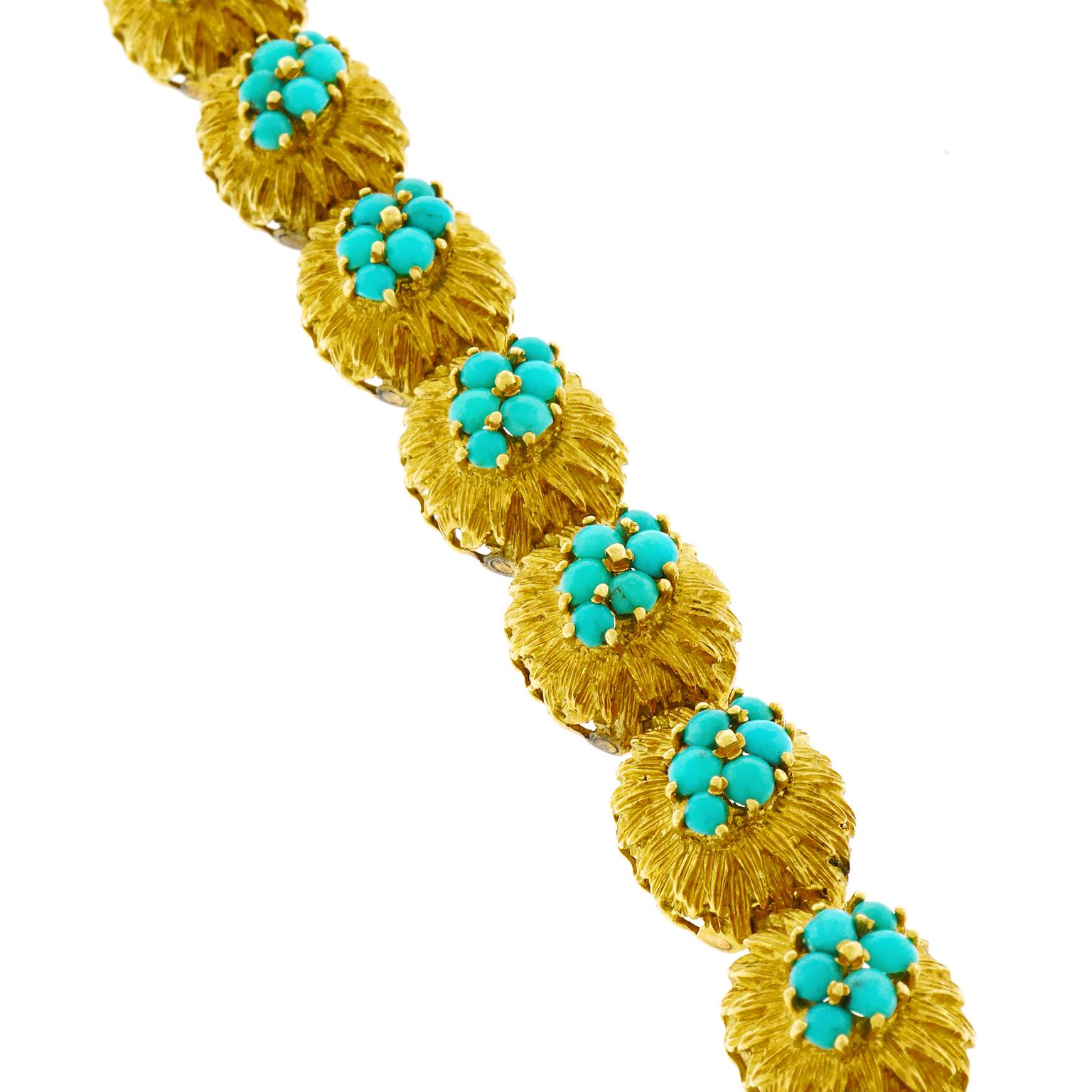 Persian Turquoise and Gold Bracelet 1