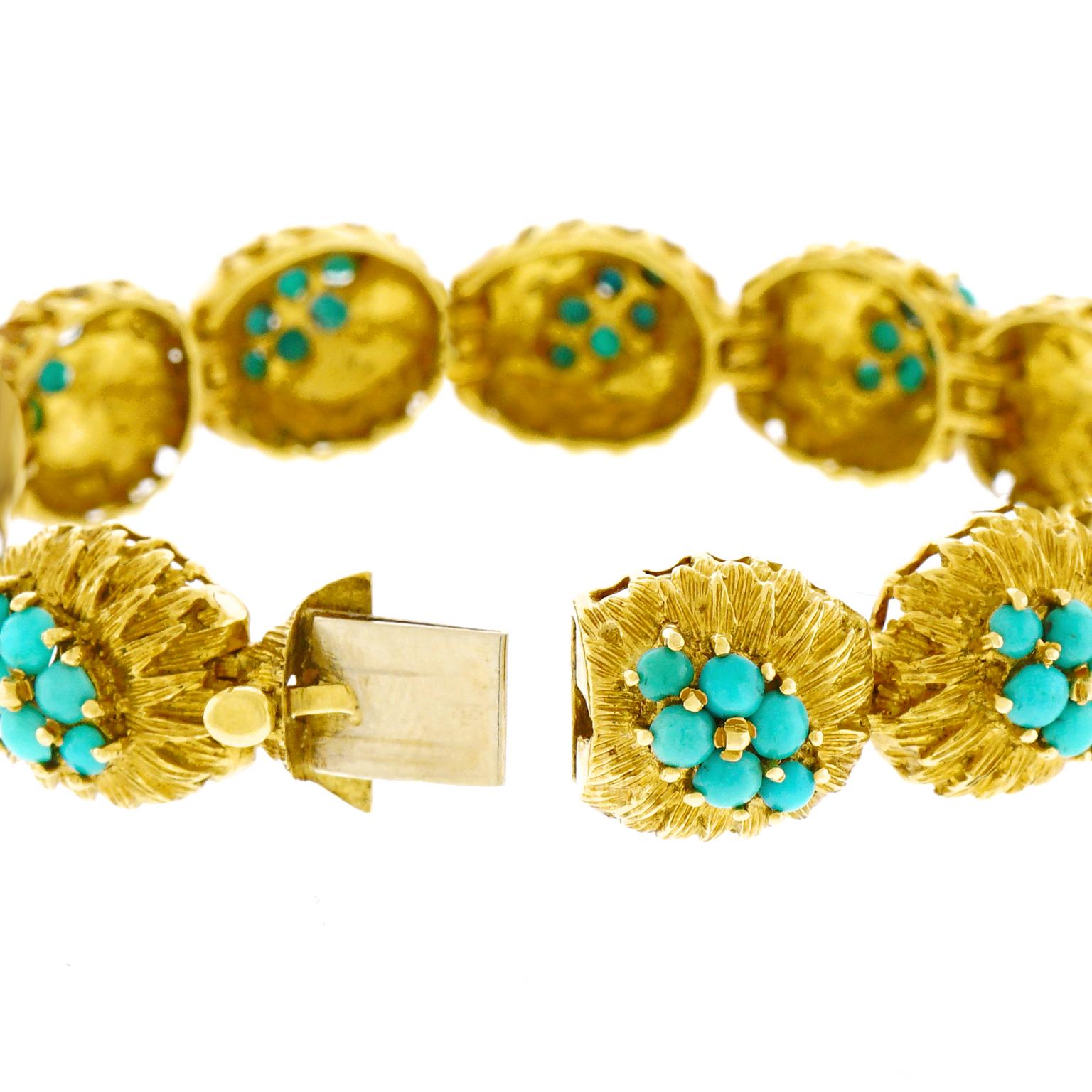Persian Turquoise and Gold Bracelet 2