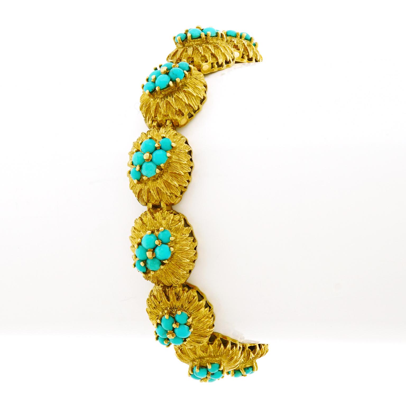 Persian Turquoise and Gold Bracelet 3